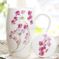 tazas lindas de porcelana china con tapa